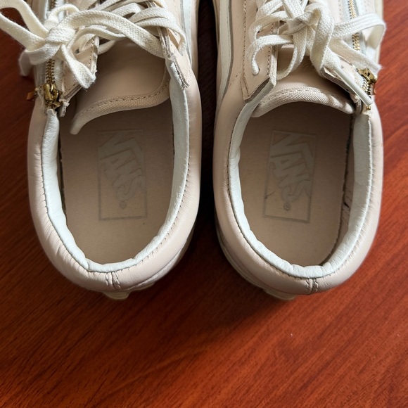 Vans Old Skool Zip Leather - Whispering Pink | Size: 7.5 - Picture 4 of 5